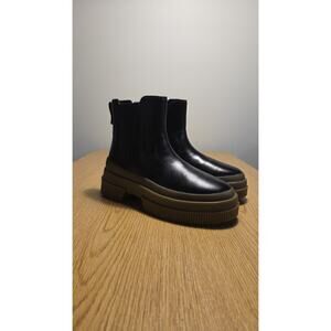 Sperry Women's Highland Chelsea Waterproof Rain Boots Black Sz 8